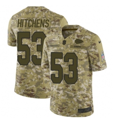 Men's Nike Kansas City Chiefs #53 Anthony Hitchens Limited Camo 2018 Salute to Service NFL Jersey