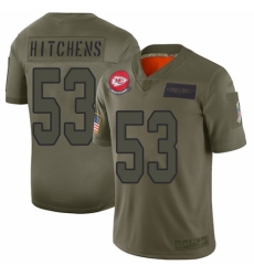 Women's Kansas City Chiefs #53 Anthony Hitchens Limited Camo 2019 Salute to Service Football Jersey