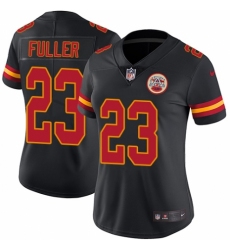 Women's Nike Kansas City Chiefs #23 Kendall Fuller Limited Black Rush Vapor Untouchable NFL Jersey