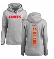 NFL Women's Nike Kansas City Chiefs #44 Dorian O'Daniel Ash Backer Pullover Hoodie