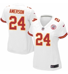 Women's Nike Kansas City Chiefs #24 David Amerson Game White NFL Jersey