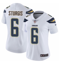 Women's Nike Los Angeles Chargers #6 Caleb Sturgis White Vapor Untouchable Limited Player NFL Jersey