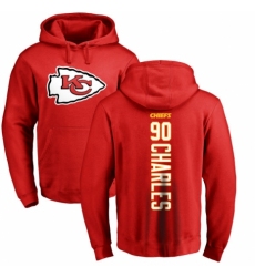 NFL Nike Kansas City Chiefs #90 Stefan Charles Red Backer Pullover Hoodie