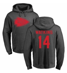 NFL Nike Kansas City Chiefs #14 Sammy Watkins Ash One Color Pullover Hoodie