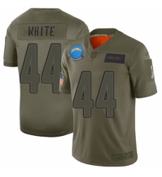 Men's Los Angeles Chargers #44 Kyzir White Limited Camo 2019 Salute to Service Football Jersey
