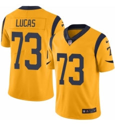 Youth Nike Los Angeles Rams #73 Cornelius Lucas Limited Gold Rush Vapor Untouchable NFL Jersey