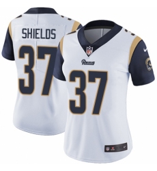 Women's Nike Los Angeles Rams #37 Sam Shields White Vapor Untouchable Limited Player NFL Jersey