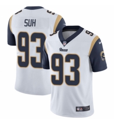 Men's Nike Los Angeles Rams #93 Ndamukong Suh White Vapor Untouchable Limited Player NFL Jersey