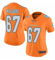 Women's Nike Miami Dolphins #67 Daniel Kilgore Limited Olive/Camo 2017 Salute to Service NFL Jersey