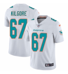 Youth Nike Miami Dolphins #67 Daniel Kilgore White Vapor Untouchable Limited Player NFL Jersey
