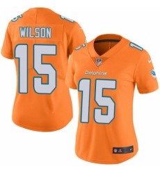 Women's Nike Miami Dolphins #15 Albert Wilson Limited Orange Rush Vapor Untouchable NFL Jersey