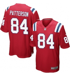 Men's Nike New England Patriots #84 Cordarrelle Patterson Game Red Alternate NFL Jersey