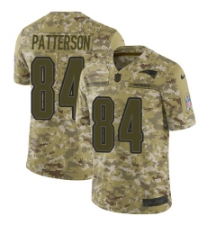 Men's Nike New England Patriots #84 Cordarrelle Patterson Limited Camo 2018 Salute to Service NFL Jersey
