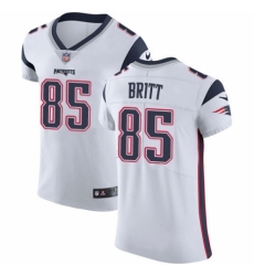 Men's Nike New England Patriots #85 Kenny Britt White Vapor Untouchable Elite Player NFL Jersey