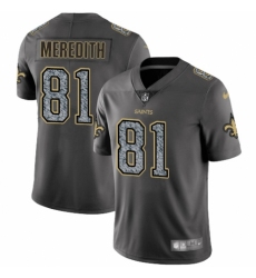 Men's Nike New Orleans Saints #81 Cameron Meredith Gray Static Vapor Untouchable Limited NFL Jersey
