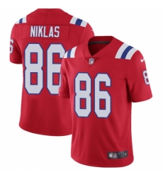 Youth Nike New England Patriots #86 Troy Niklas Red Alternate Vapor Untouchable Limited Player NFL Jersey