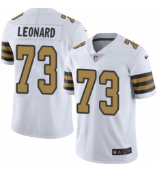 Youth Nike New Orleans Saints #73 Rick Leonard Limited White Rush Vapor Untouchable NFL Jersey
