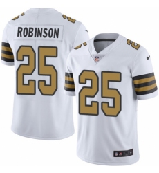Men's Nike New Orleans Saints #25 Patrick Robinson Limited White Rush Vapor Untouchable NFL Jersey