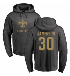 NFL Nike New Orleans Saints #30 Natrell Jamerson Ash One Color Pullover Hoodie