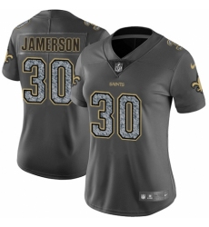 Women's Nike New Orleans Saints #30 Natrell Jamerson Gray Static Vapor Untouchable Limited NFL Jersey