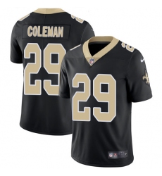 Youth Nike New Orleans Saints #29 Kurt Coleman Black Team Color Vapor Untouchable Limited Player NFL Jersey