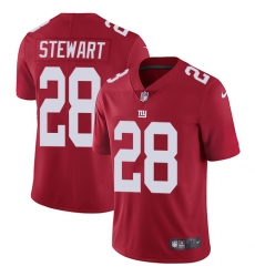 Men's Nike New York Giants #28 Jonathan Stewart Red Alternate Vapor Untouchable Limited Player NFL Jersey