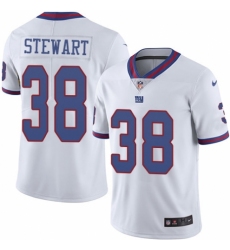 Men's Nike New York Giants #38 Jonathan Stewart Limited White Rush Vapor Untouchable NFL Jersey
