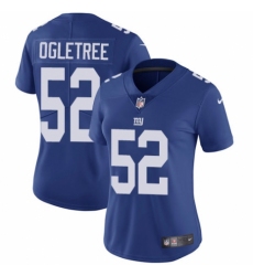 Women's Nike New York Giants #52 Alec Ogletree Royal Blue Team Color Vapor Untouchable Limited Player NFL Jersey