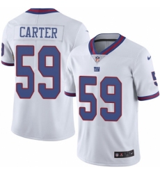 Youth Nike New York Giants #59 Lorenzo Carter Limited White Rush Vapor Untouchable NFL Jersey