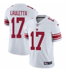 Youth Nike New York Giants #17 Kyle Lauletta White Vapor Untouchable Limited Player NFL Jersey