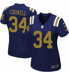 Women's Nike New York Jets #34 Isaiah Crowell Limited Navy Blue Alternate NFL Jersey