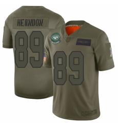 Youth New York Jets #89 Chris Herndon Limited Camo 2019 Salute to Service Football Jersey