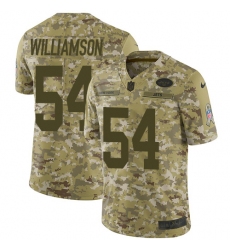 Men's Nike New York Jets #54 Avery Williamson Limited Camo 2018 Salute to Service NFL Jersey
