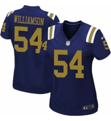 Women's Nike New York Jets #54 Avery Williamson Limited Navy Blue Alternate NFL Jersey