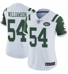 Women's Nike New York Jets #54 Avery Williamson White Vapor Untouchable Limited Player NFL Jersey