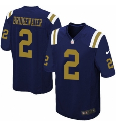 Youth Nike New York Jets #2 Teddy Bridgewater Limited Navy Blue Alternate NFL Jersey