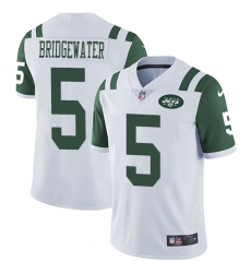 Youth Nike New York Jets #5 Teddy Bridgewater White Vapor Untouchable Limited Player NFL Jersey