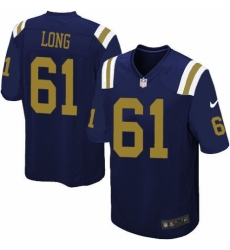 Youth Nike New York Jets #61 Spencer Long Limited Navy Blue Alternate NFL Jersey
