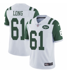 Youth Nike New York Jets #61 Spencer Long White Vapor Untouchable Limited Player NFL Jersey