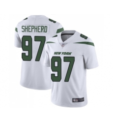 Men's New York Jets #97 Nathan Shepherd White Vapor Untouchable Limited Player Football Jersey