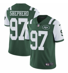 Youth Nike New York Jets #97 Nathan Shepherd Green Team Color Vapor Untouchable Limited Player NFL Jersey