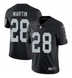 Men's Nike Oakland Raiders #28 Doug Martin Black Team Color Vapor Untouchable Limited Player NFL Jersey