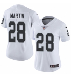 Women's Nike Oakland Raiders #28 Doug Martin White Vapor Untouchable Limited Player NFL Jersey