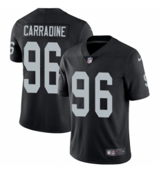 Youth Nike Oakland Raiders #96 Cornellius Carradine Black Team Color Vapor Untouchable Limited Player NFL Jersey