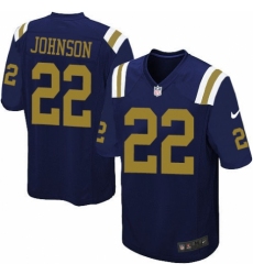 Men's Nike New York Jets #22 Trumaine Johnson Limited Navy Blue Alternate NFL Jersey