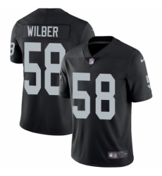 Men's Nike Oakland Raiders #58 Kyle Wilber Black Team Color Vapor Untouchable Limited Player NFL Jersey