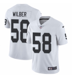 Youth Nike Oakland Raiders #58 Kyle Wilber White Vapor Untouchable Limited Player NFL Jersey