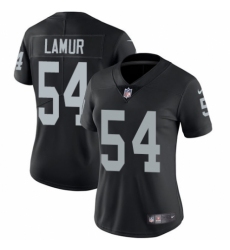 Women's Nike Oakland Raiders #54 Emmanuel Lamur Black Team Color Vapor Untouchable Limited Player NFL Jersey
