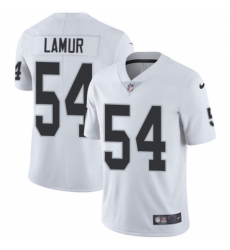 Youth Nike Oakland Raiders #54 Emmanuel Lamur White Vapor Untouchable Limited Player NFL Jersey