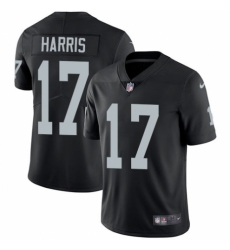 Youth Nike Oakland Raiders #17 Dwayne Harris Black Team Color Vapor Untouchable Limited Player NFL Jersey